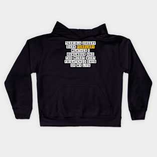 Quote february Kids Hoodie